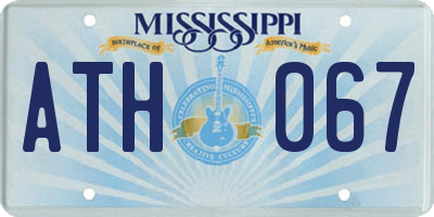 MS license plate ATH067