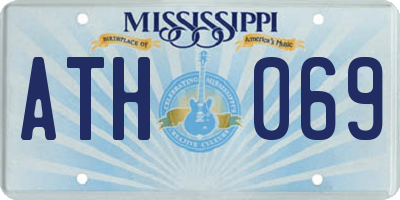 MS license plate ATH069