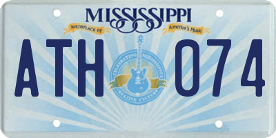MS license plate ATH074