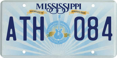 MS license plate ATH084