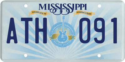 MS license plate ATH091