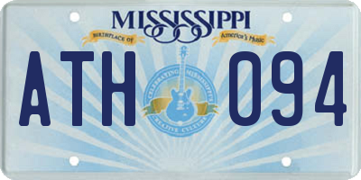 MS license plate ATH094