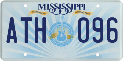 MS license plate ATH096