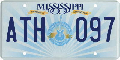 MS license plate ATH097