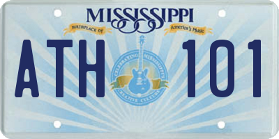 MS license plate ATH101