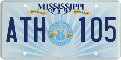 MS license plate ATH105