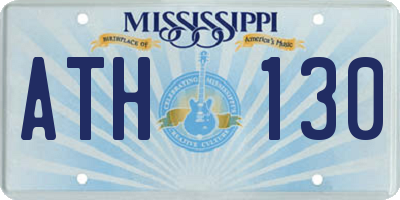 MS license plate ATH130