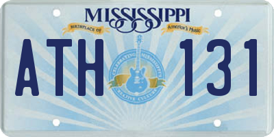 MS license plate ATH131