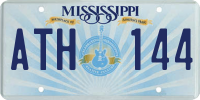 MS license plate ATH144
