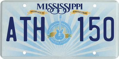 MS license plate ATH150