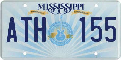 MS license plate ATH155