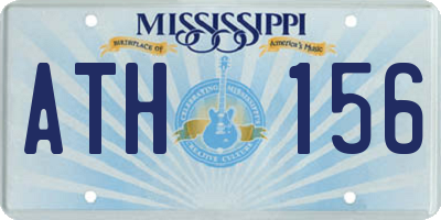 MS license plate ATH156