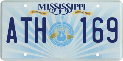 MS license plate ATH169