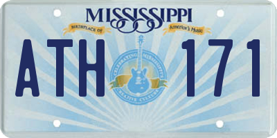 MS license plate ATH171