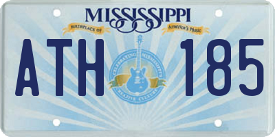 MS license plate ATH185