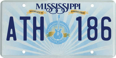 MS license plate ATH186