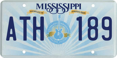 MS license plate ATH189
