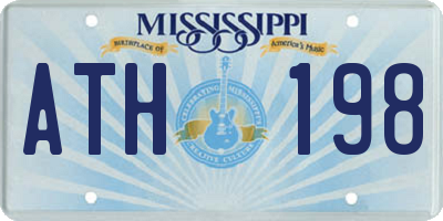 MS license plate ATH198