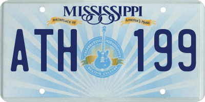 MS license plate ATH199