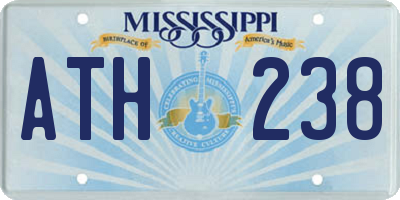 MS license plate ATH238
