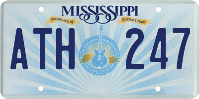 MS license plate ATH247