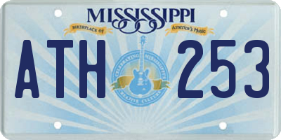 MS license plate ATH253