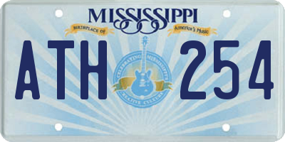 MS license plate ATH254
