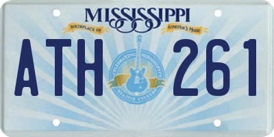 MS license plate ATH261