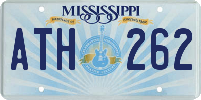 MS license plate ATH262