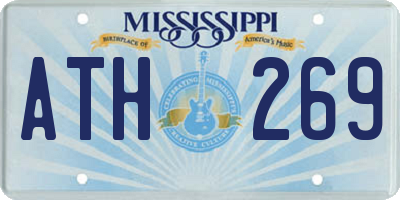 MS license plate ATH269