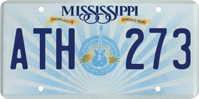 MS license plate ATH273
