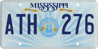 MS license plate ATH276