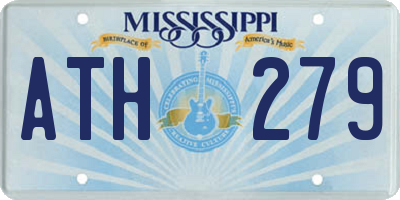 MS license plate ATH279