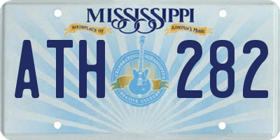 MS license plate ATH282