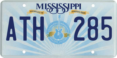 MS license plate ATH285
