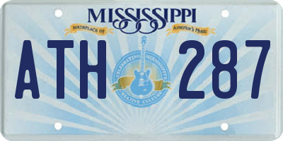 MS license plate ATH287