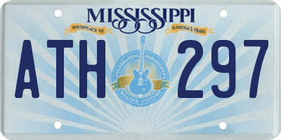 MS license plate ATH297