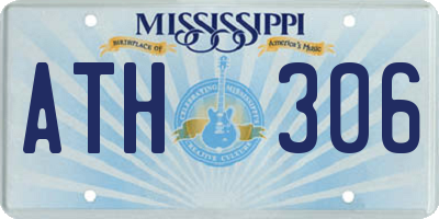 MS license plate ATH306