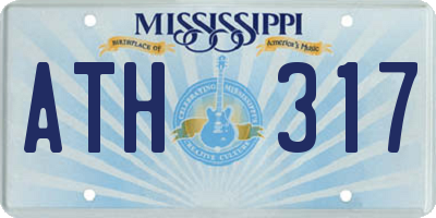 MS license plate ATH317
