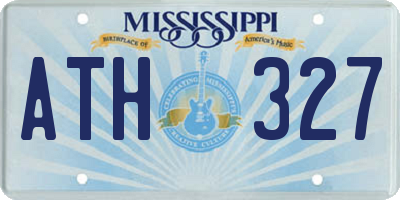 MS license plate ATH327
