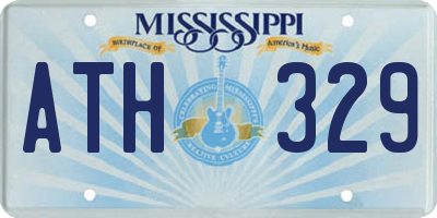 MS license plate ATH329