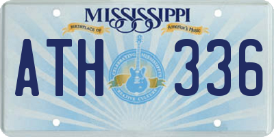 MS license plate ATH336