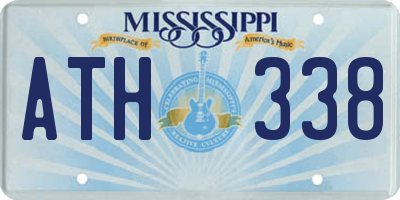MS license plate ATH338