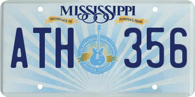 MS license plate ATH356