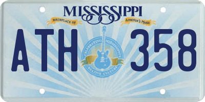 MS license plate ATH358