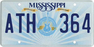MS license plate ATH364
