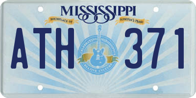 MS license plate ATH371