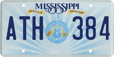 MS license plate ATH384