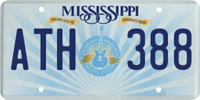 MS license plate ATH388