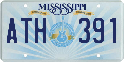 MS license plate ATH391